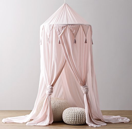 ... voile in petal or white shown in petal cotton voile play canopy 36