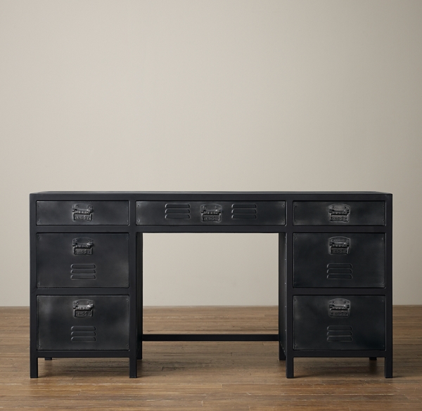 Vintage Locker Large Storage Desk