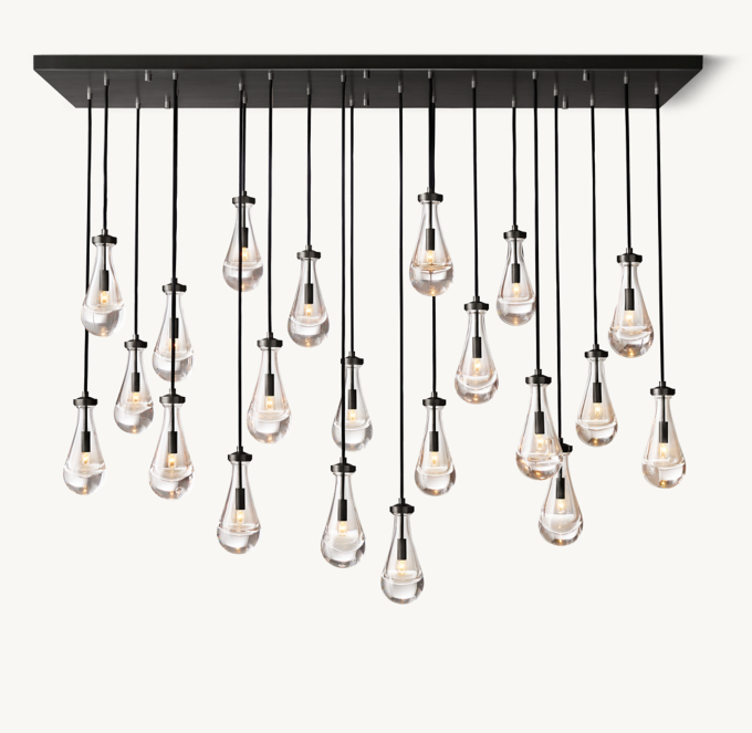 Shown in Bronze with standard cord length set for 10&#39; ceiling height.