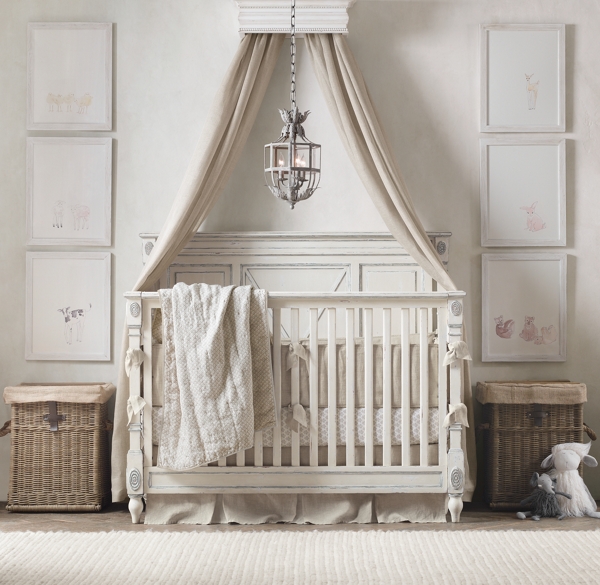 Washed Organic Linen Nursery Bedding Collection