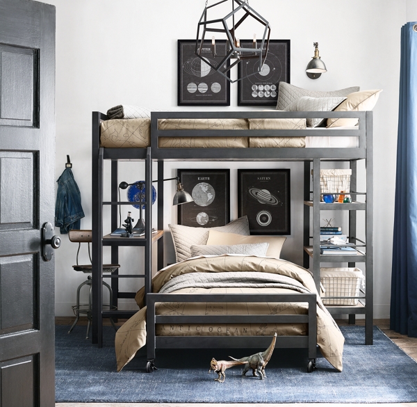 Industrial Loft Platform Bed