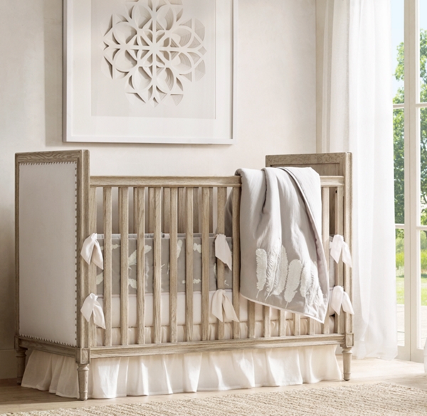 light oak crib