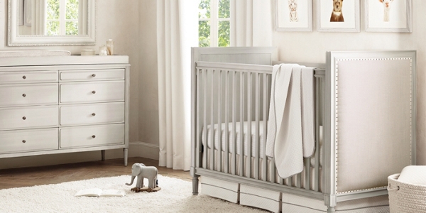 light oak crib