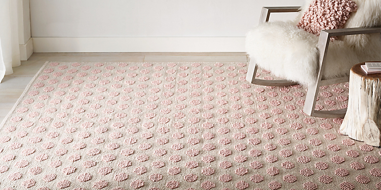 Rug Collections Rh Baby Child, Pale Pink Nursery Rug