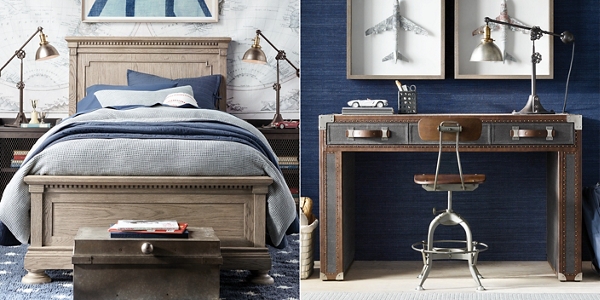 restoration hardware boys bedroom