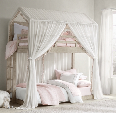 Cole House Bunk Bed Tassel Voile, Canopy Bed Curtains For Bunk Beds