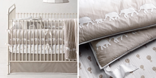 neutral nursery bedding