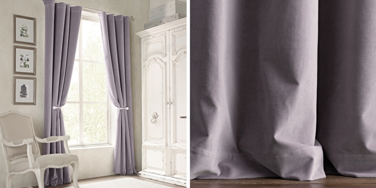 Solid Washed Velvet Drapery Collection Rh Baby Child