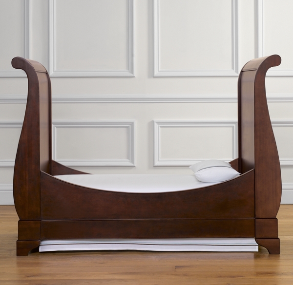 restoration hardware sleigh crib