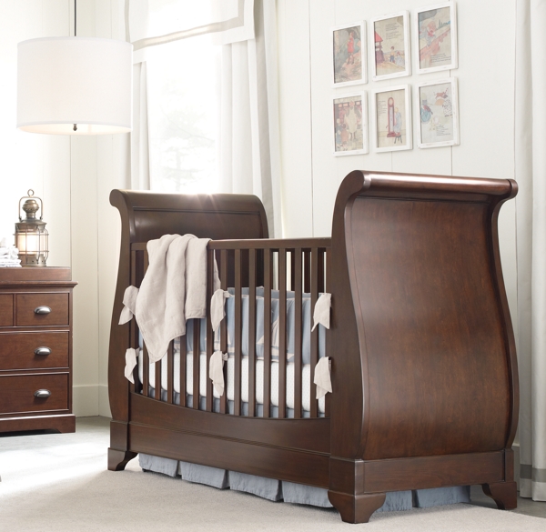 restoration hardware sleigh crib