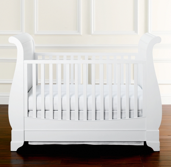 restoration hardware sleigh crib