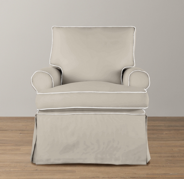 Roll Arm Swivel Glider Slipcover Only