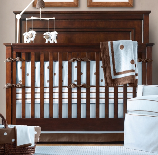 threepiece crib set bumper, crib fitted sheet & crib skirt