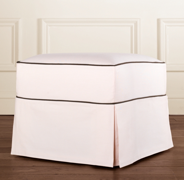 Classic Ottoman Slipcover Only