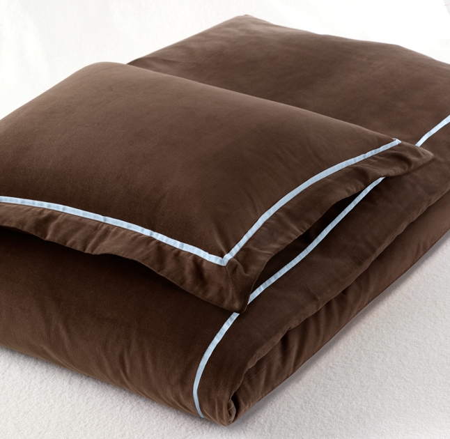 European Tipped Corduroy Duvet Cover