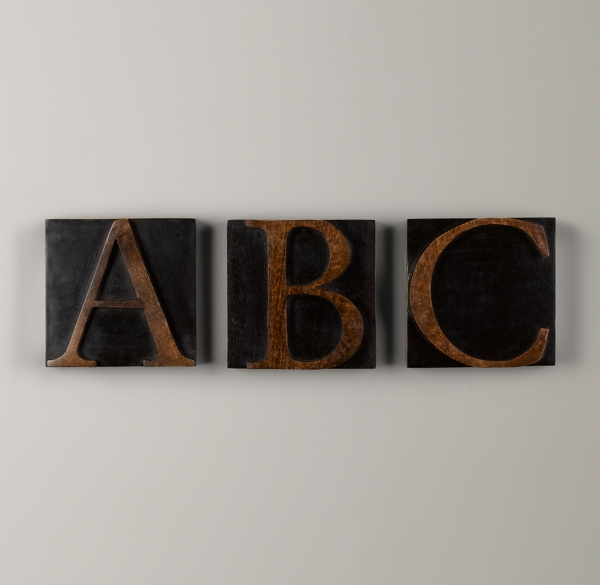 Wooden Block Letter