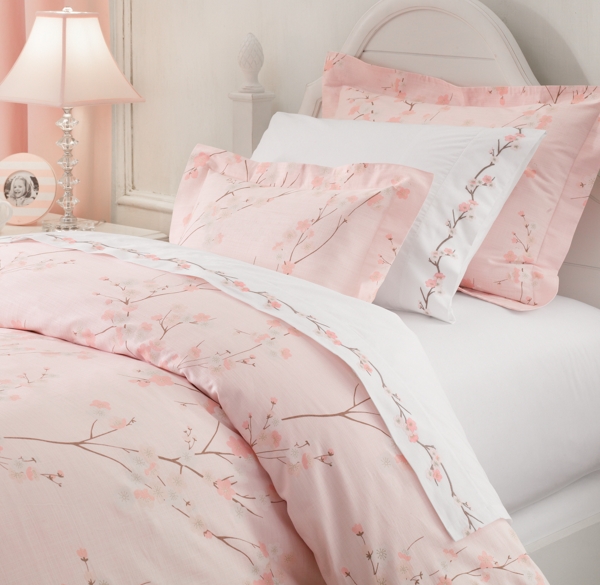 European Cherry Blossom Duvet Cover European Embroidered Cherry