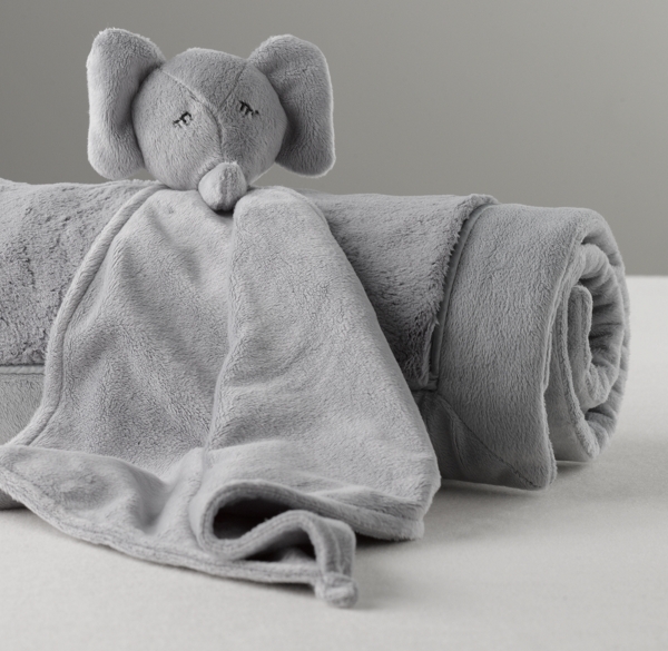 cuddly elephant baby sleep pillow