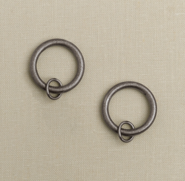Classic Loop Rings Set Of 7 Pewter