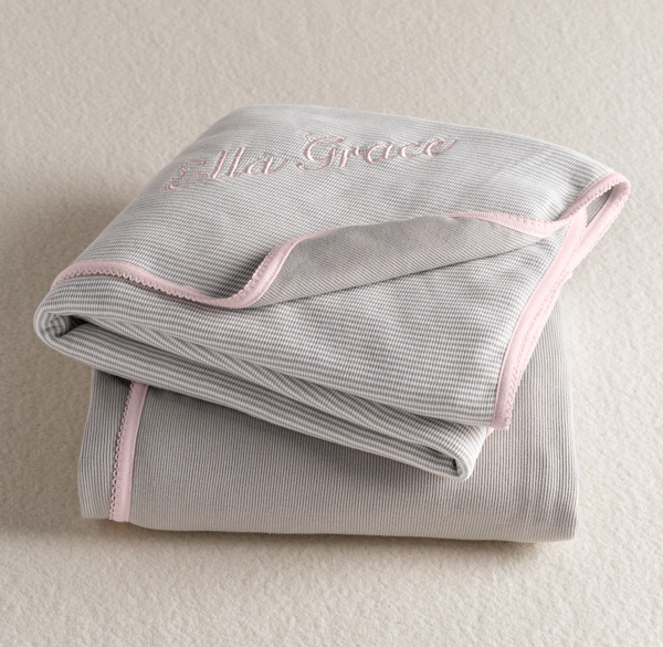 Stripe Swaddle Blanket Petal