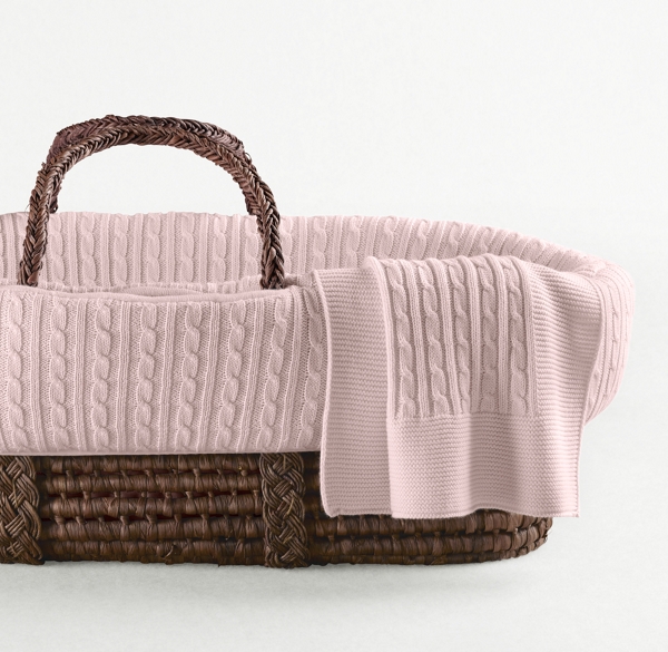 cable knit moses basket