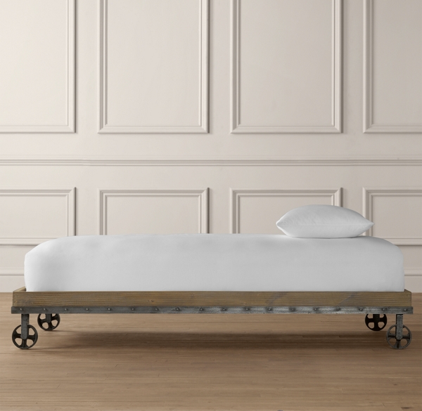 bed platform industrial cart wheels metal frame tweet zoom rhbc rhbabyandchild