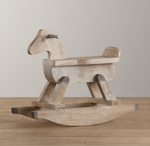 vintage rocking horse wood