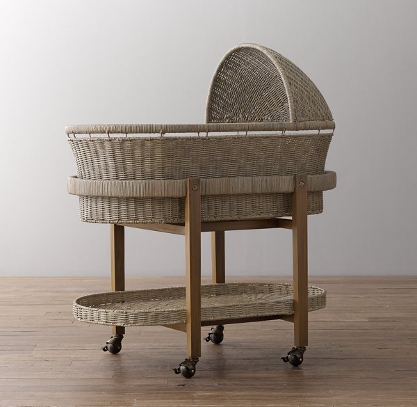 wicker baby bassinet