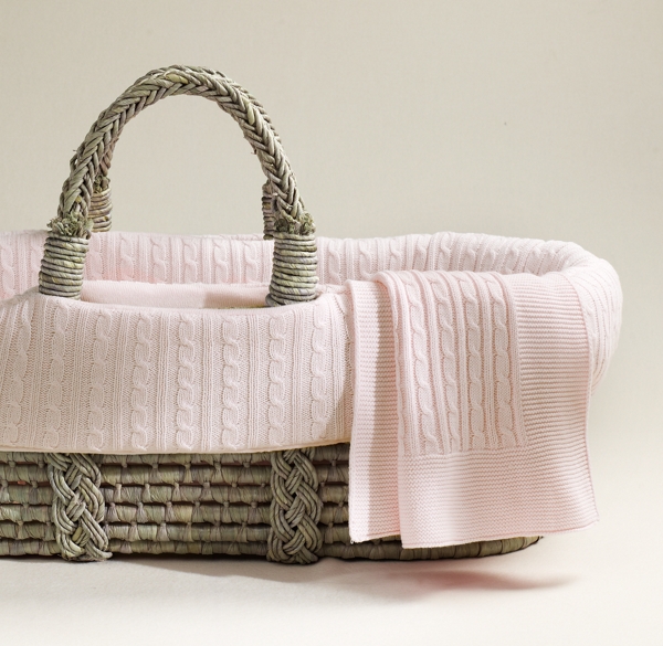 knitted moses basket