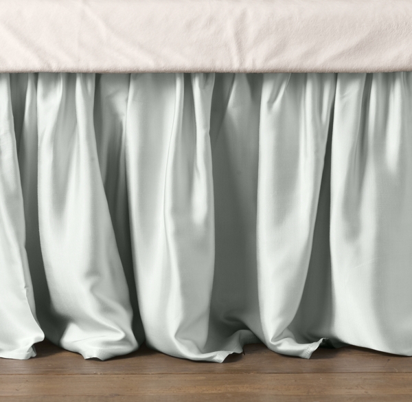 restoration hardware crib skirt