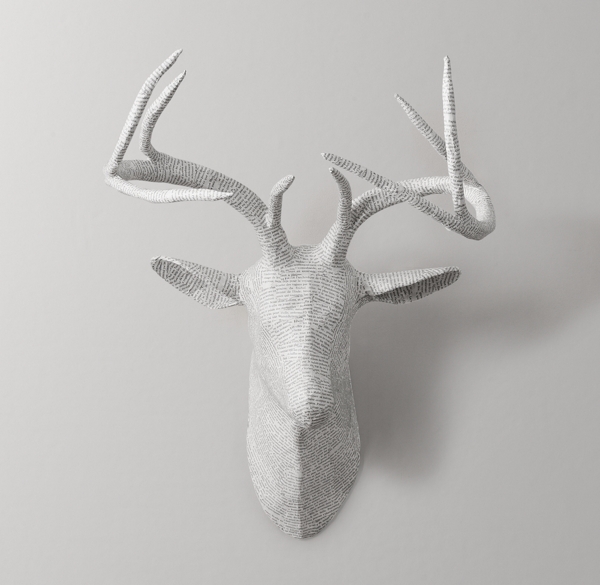 PapierMâché Stag Head