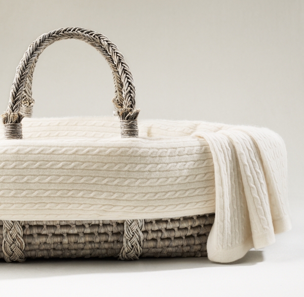 cable knit moses basket