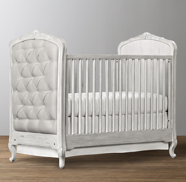 Colette Tufted Crib Antique Grey Mist