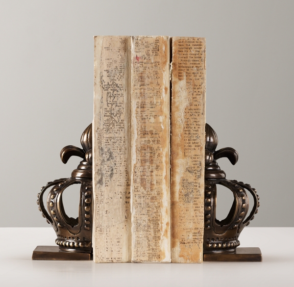 Crown Bookends Set of 2