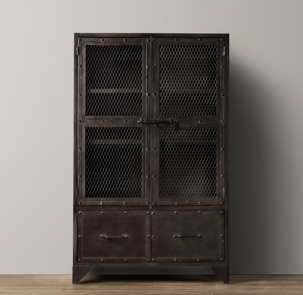 Vintage Industrial Steel Cabinet