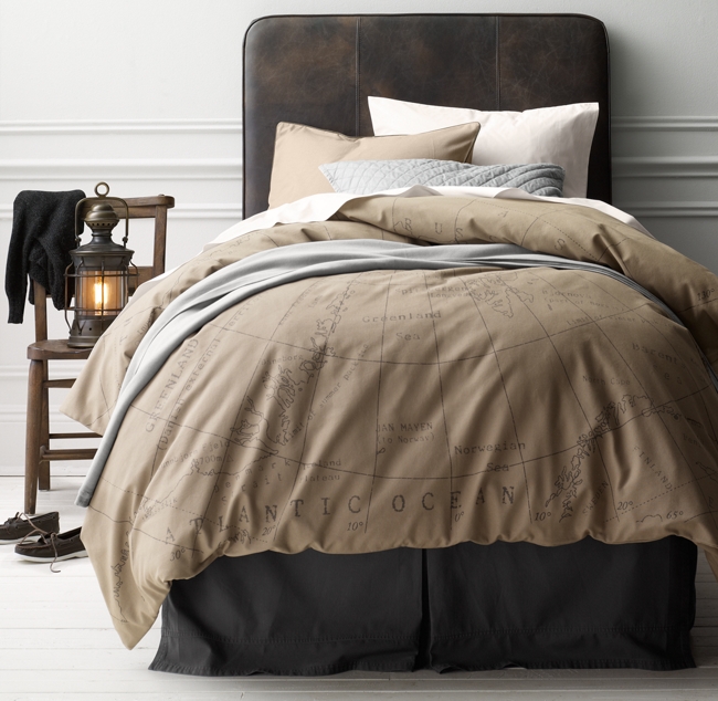 Atlas Print Duvet Cover