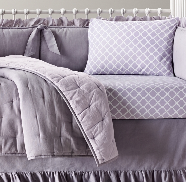 lilac nursery bedding