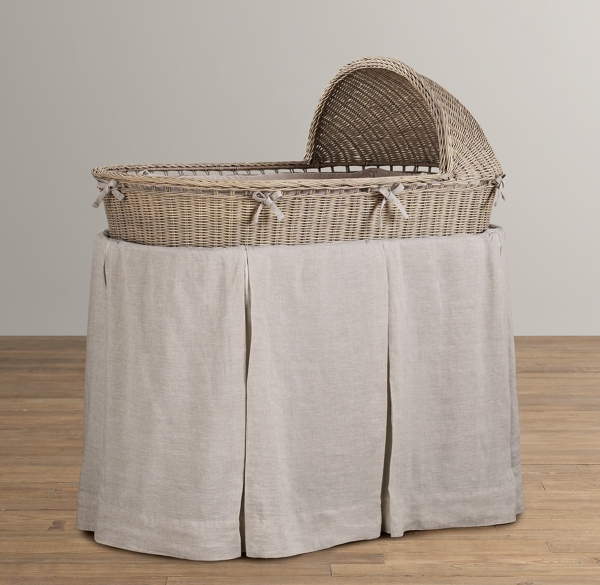 restoration hardware bassinet bedding