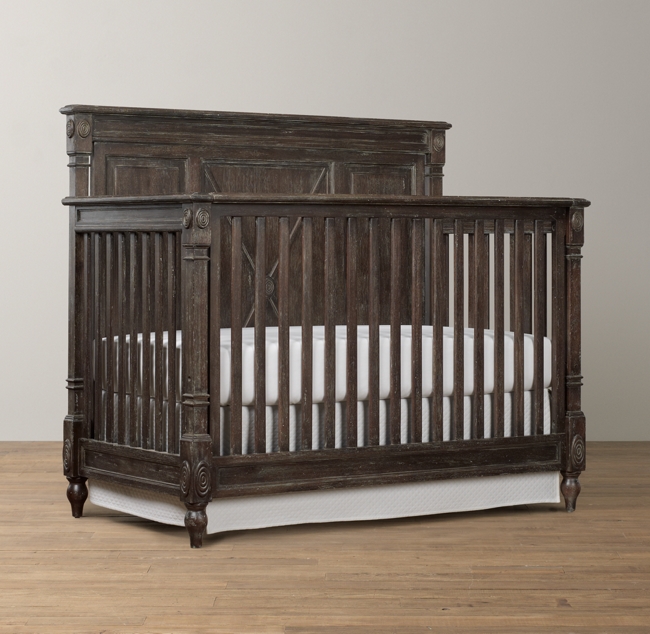 FS Restoration Hardware Jourdan Conversion Crib (antique charcoal brown) TexAgs