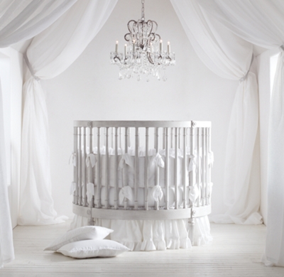round baby cribs with canopy