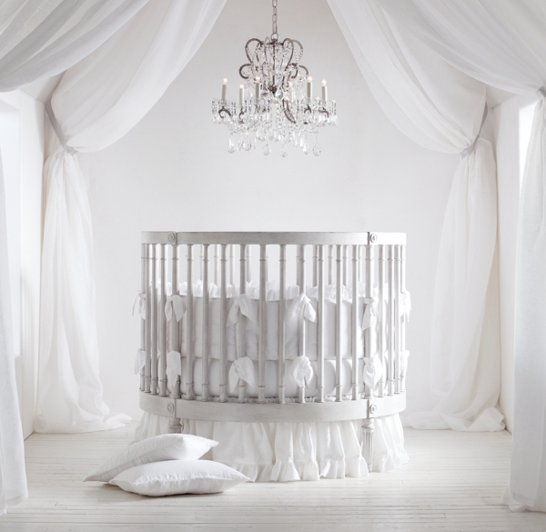 round canopy crib