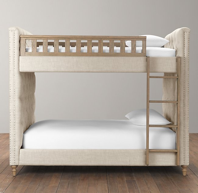 Chesterfield Tufted Bunk Bed, Chesterfield Twin Over Twin Bunk Bed
