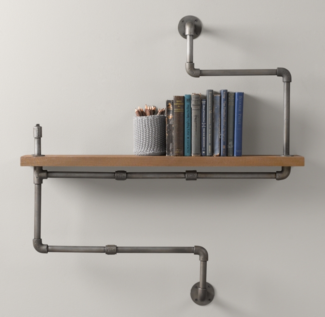 Industrial Double Pipe Shelf