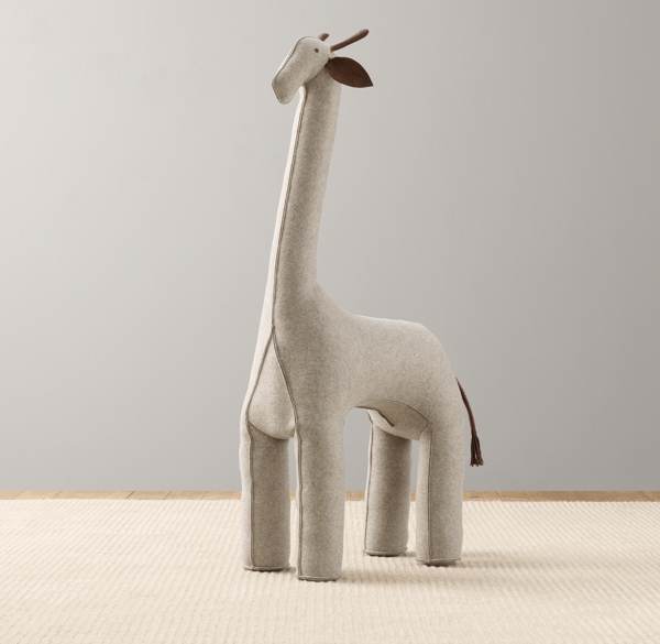 grey giraffe stuffed animal