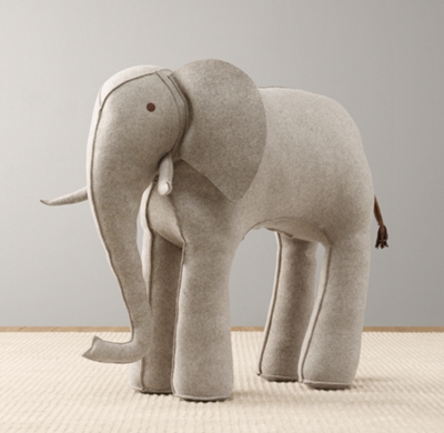 large stuffed elephant for nursery