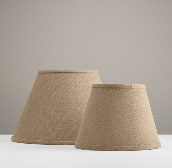 Solid English Barrel Shade Burlap