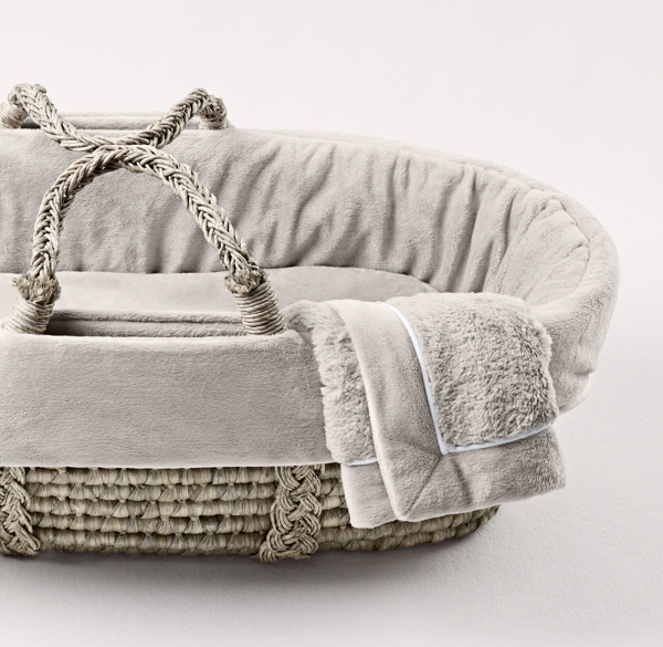 grey moses basket sheets