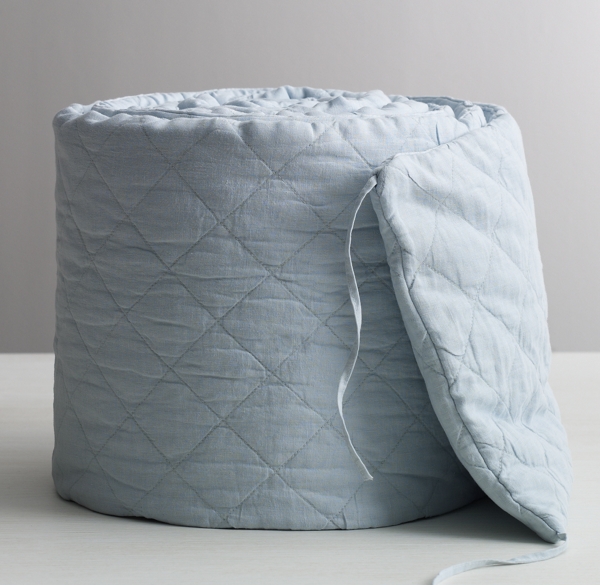 quilted crib bumper