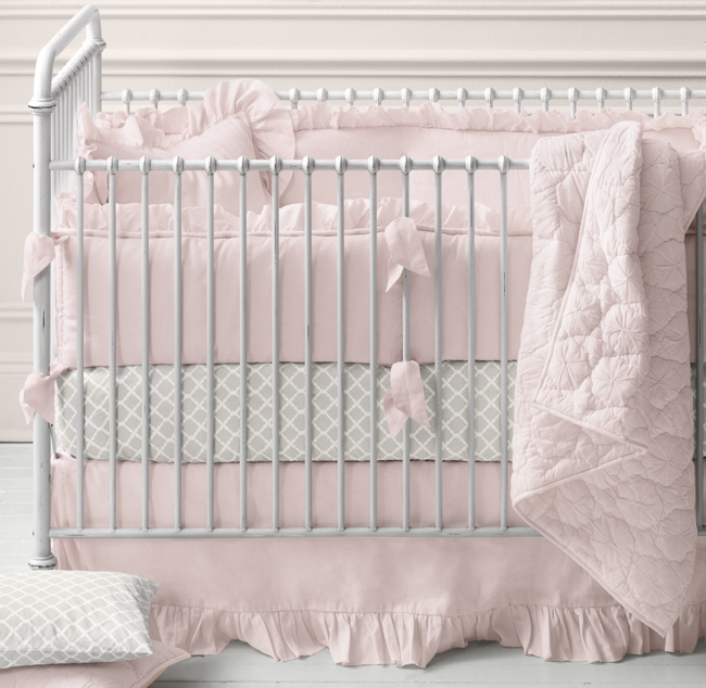 Frayed Ruffle Crib Bumper