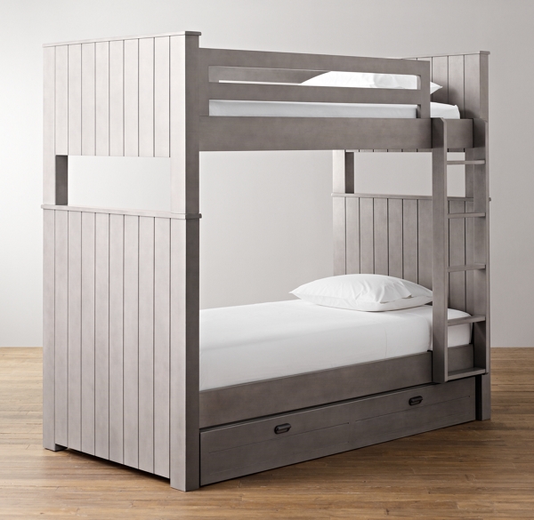 twin over twin bunk bed with trundle